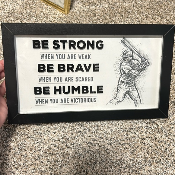 Hobby Lobby Other - Baseball brave wall hanging
